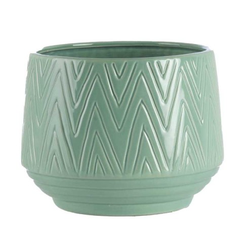 VASO VERDE MENTA CERAMICA EST D.18.3 H.14.4